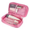 thumbnail image 5 of Unique Bargains 1 Pc Travel Double Layer Cosmetics Storage Bag Portable Waterproof Pink, 5 of 7