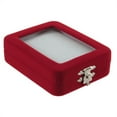 thumbnail image 5 of Soumake Red Velvet Gift Jewelry Box Case Display Holder for Ring Bracelet Bangle Earrings, 5 of 7