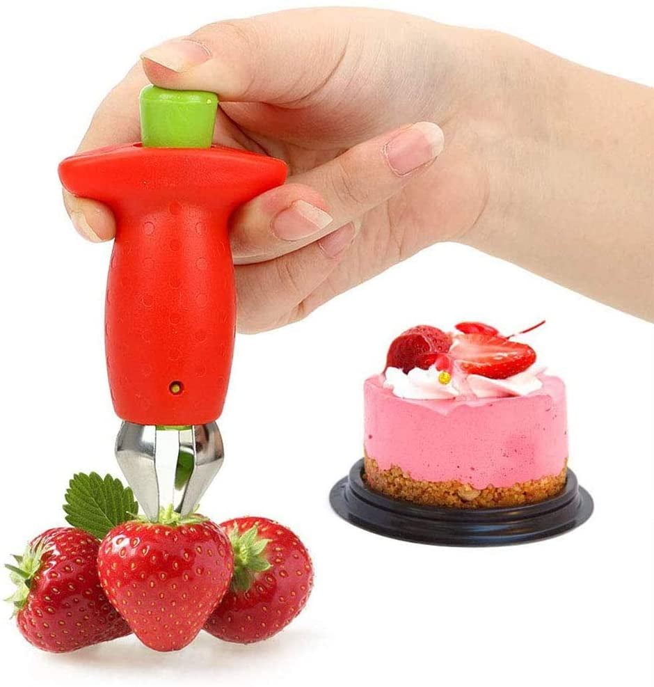 Strawberry Huller Fruit Slicer Set Berry Stem Leaves Huller Gem Remover Removal Fruit Peeling Tool Kitchen Accessories Corer Easy For Remove Strawberry Tomatoes And Stem Tool Walmart Com