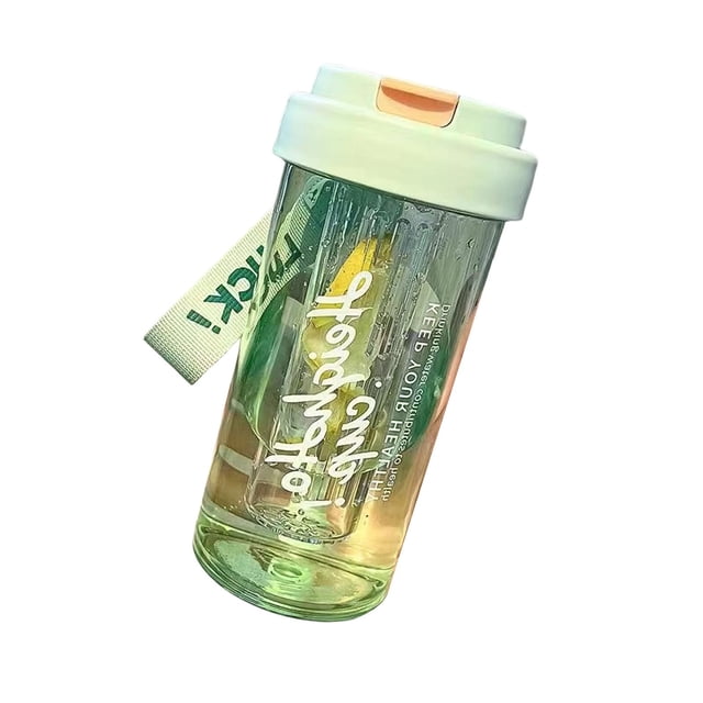 Plastic Tea Cup With Straw 600 ml Capacity Leak-Proof Design For Herbal Tea Brewing And Daily Hydration