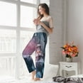 thumbnail image 6 of Picia Boat Lighthouse Storm Waves Womens Soft Woven Cotton Elastic Waistband Sleep Pajama Pant Lounge Sleep Pant With Pockets And Drawstring-X-Large, 6 of 9