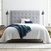 Gap Home Upholstered Square Tufted Headboard, King/Cal King, Gray