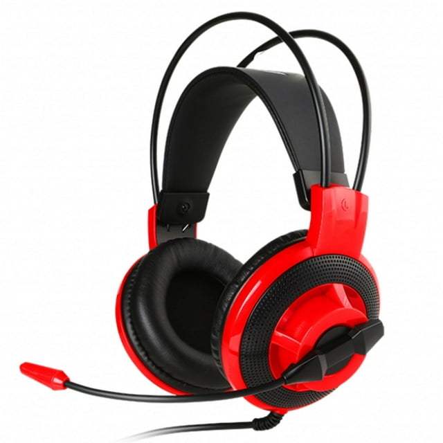 Audífonos con micrófono MSI Gaming DS501, 3.5mm. Color Rojo/Negro. MSI DS501