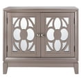 thumbnail image 2 of SAFAVIEH Shannon Solid Classic with 2 Mirror Door Chest, Champagne, 2 of 14