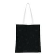 thumbnail image 1 of YFYANG Reusable Cotton Canvas Tote Shopping Bag, Black Note Graffiti Washable Portable Grocery Bag for Daily Travel, 1 of 8