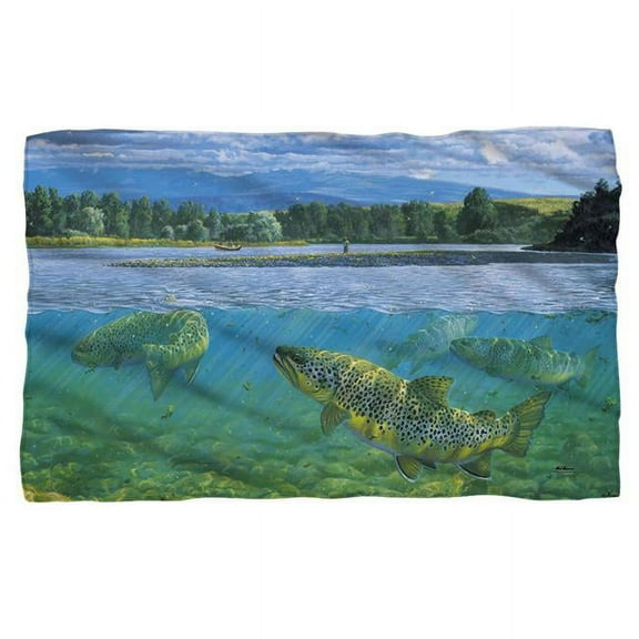 Wild Wings/bighorn River 2-woven Throw-white-36x58