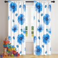 thumbnail image 5 of Blackout Kids Curtains,Pioneer Flower Floral Print Pattern Childrens Insulated Curtains Set Of 2,Bedroom Essentials,Toddler Room Decor 42"x84", 5 of 5