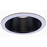 12 Pack - Commercial Electric Recessed 6 in. R30 Black Recessed Trim