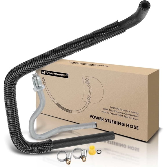 A-Premium Power Steering Return Hose Line Assembly Compatible with Chevrolet Camaro & Pontiac Firebird, 1998 1999 2000 2001 2002, V8 5.7L, with O-ring, Gear To Cooler