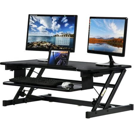 FDW Height Adjustable Standing Desk with Keyboard 32 inches (Best Height For Standing Desk)