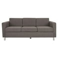 thumbnail image 5 of Pacific Sofa in Cement Gray Fabric with Chrome Legs, 5 of 7