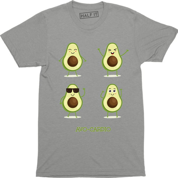 Half It - Cute Avocado Avo-Cardio Workout Pun Slogan Joke Healthy ...