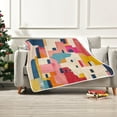 thumbnail image 7 of Yayeee Throw Blanket for Couch Soft Warm 60" x 80" Sofa Chair Bed Decoration, Art Geometric, 7 of 7