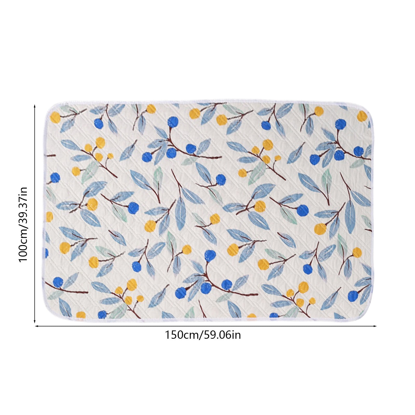 Lunxisen 4 pcs Washable Waterproof Incontinence Bed Pads with Straps Queen Size - Heavy Absorbency Mattress Pad for Adults, Elderly(59*39.37in)