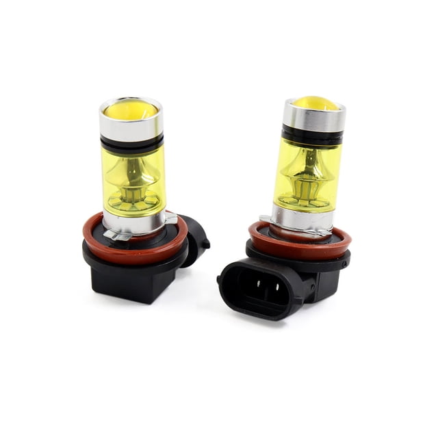 2uds Bombilla H8 H11 Luz LED Amarillo 2835 SMD Chips Vehículo Coche Faro Antiniebla Lámpara de Conducción Unique Bargains Luz llevada H8