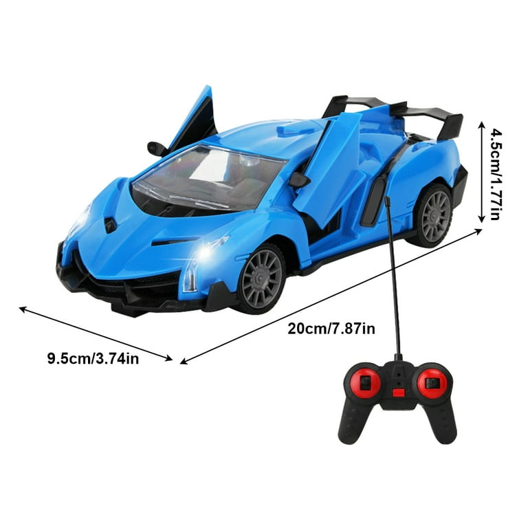 TureClos Car Toy Remote Control Rechargeable Racing Car Toy Wireless High  Speed Children Gift, Type 2, Blue