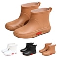 thumbnail image 3 of AUDeals Men Women Waterproof Rain Boots Short Ankle Rubber Shoes Non Slip Outdoor Garden Farming Fishing Boots, 3 of 7