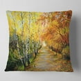 thumbnail image 2 of Designart Beautiful Fall Forest - Landscape Printed Throw Pillow - 18x18, 2 of 5