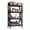 33" Black, variant on Spaco 25" 4-Level Storage Shelves with Mental and Wood, Kitchen Bakers Rack Organizers and Storage for Garage, Pantry, Bathroom, Black