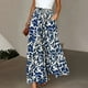 thumbnail image 1 of WILLBEST Pantalones Casuales de Verano para Mujer, Elásticos, de Cintura Alta, a Rayas, de Lino, con Pierna Ancha, Holgados, para Uso Diario. Chica, 1 of 4