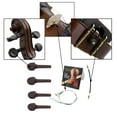 thumbnail image 3 of Tachiuwa 1 Jeu de Cordes de Remplacement Violon Chevalet de Réglage Broche d'Embout pour Parties de Violon, 3 of 9