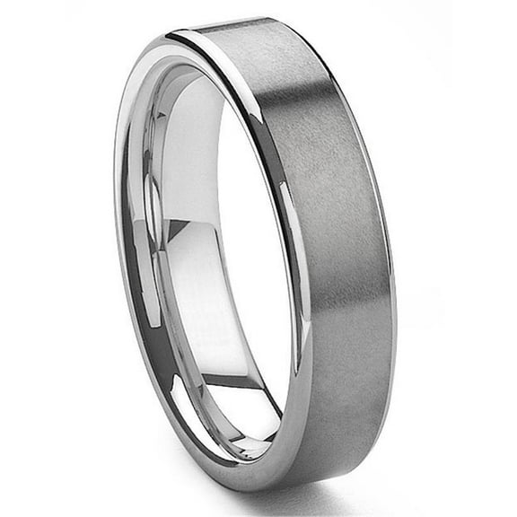 Andrea Jewelers 6MM Tungsten Carbide Pipe Cut Wedding Band Ring Sz 10.0