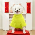 thumbnail image 4 of NovaStitch Soft Fleece Pet Sweater Winter Warm Dog Sweatshirt Dogs Fleece Jacket Puppy Winter Coats Pet Clothes for Small Medium Dogs Fluorescent Green XS, 4 of 7