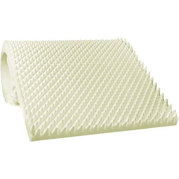 Egg crate mattress topper, ventilated and convex foam for pressure