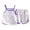 Purple, variant on Pjs for Toddler Girls Girls Pajamas Set 2 Piece Button Down Pjs Soft Ruffle Sleepwear Loungewear 6 12 Months (Green,6-12 Months)
