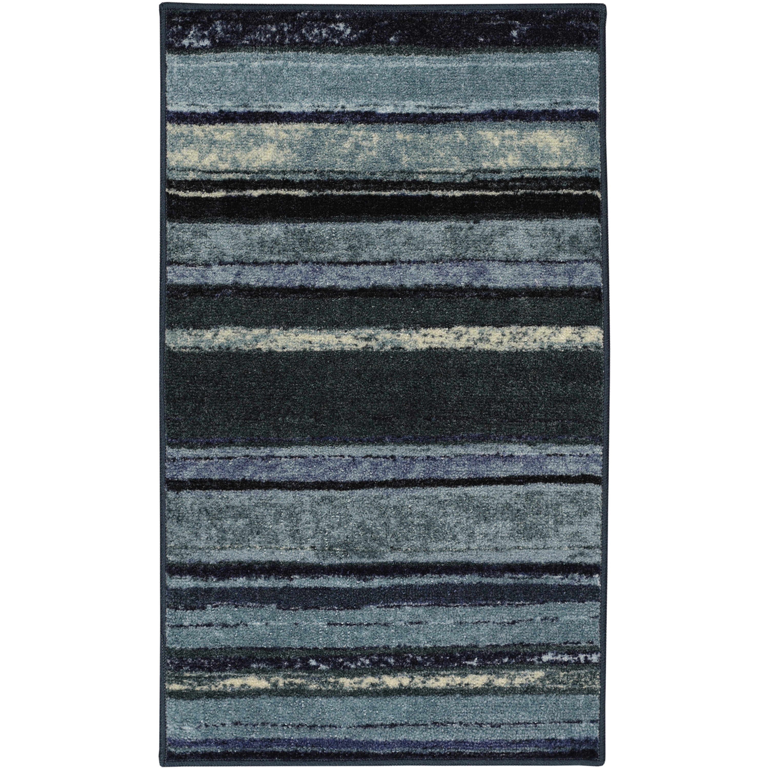 Mohawk Home New Wave Rainbow Dusk Printed Scatter, 1'8"x2'10", Navy
