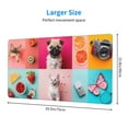 thumbnail image 2 of Xecao Colorful Dog Cat Collage for Waterproof Mouse Pad - Extended Contour Mouse Mat, Large Gaming Mousepad Laptop Keyboard Mat with Non-Slip Rubber Base, 2 of 8