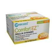 Clever Choice Comfort EZ Syringes 0.5cc 0.5 inch 29g