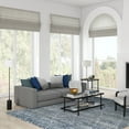 thumbnail image 5 of Evelyn&Zoe Somerset 64" Tall Floor Lamp with Drum Fabric Shade, Blackened Bronze/White, 5 of 7