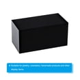 thumbnail image 3 of Unique Bargains 2'x2'x4' Jewelry Display Riser Polished Acrylic Cube Display Stand Block Collection Showcase, Black, 3 of 5