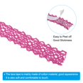 thumbnail image 3 of Unique Bargains 0.7' Wide 2 Yards Self-Adhesive Lace Tape Ribbon Stickers Masking Cotton Decorative for Craft, Rose Red 3 Pack, 3 of 8