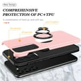 thumbnail image 4 of for Samsung Galaxy A16 5G Case, 360° Rotatable Ring Holder Kickstand Dual Layer Military-Grade Drop Tested Protection Support Car Holder Mount Magnetic Absorbing Bumper Phone Case, Rosegold, 4 of 7