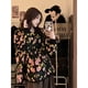 thumbnail image 2 of Cárdigan de punto con bordado de flores y cuello redondo para mujer, suéter flocado de moda para otoño e invierno, abrigo informal, prendas de punto que combinan con todo, 2 of 5