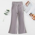 thumbnail image 5 of HAiming Girls Yoga Pants Trendy High Elastic Waisted Flare Trousers Trendy Casual Full Length Bell Bottom Leggings, 5 of 5