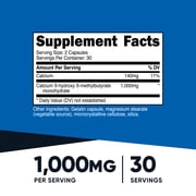 Nutricost HMB Capsules (1,000mg) 60 Capsules - as Caclium β-Hydroxy β-Methylbutyrate, 30 Servings, GMO-Free