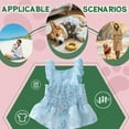 thumbnail image 3 of GASTROPOD Dog Dresses for Small Dogs Girl,Cloth Dog Clothes for Small Dogs,Vital Style with Dot Puppy Clothes,Blue,Xxl, 3 of 7