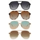 thumbnail image 1 of YDAOWKN Gafas de sol de aviador cuadradas retro para mujer y hombre, gafas de sol vintage de los años 70 con doble puente, 1 of 1