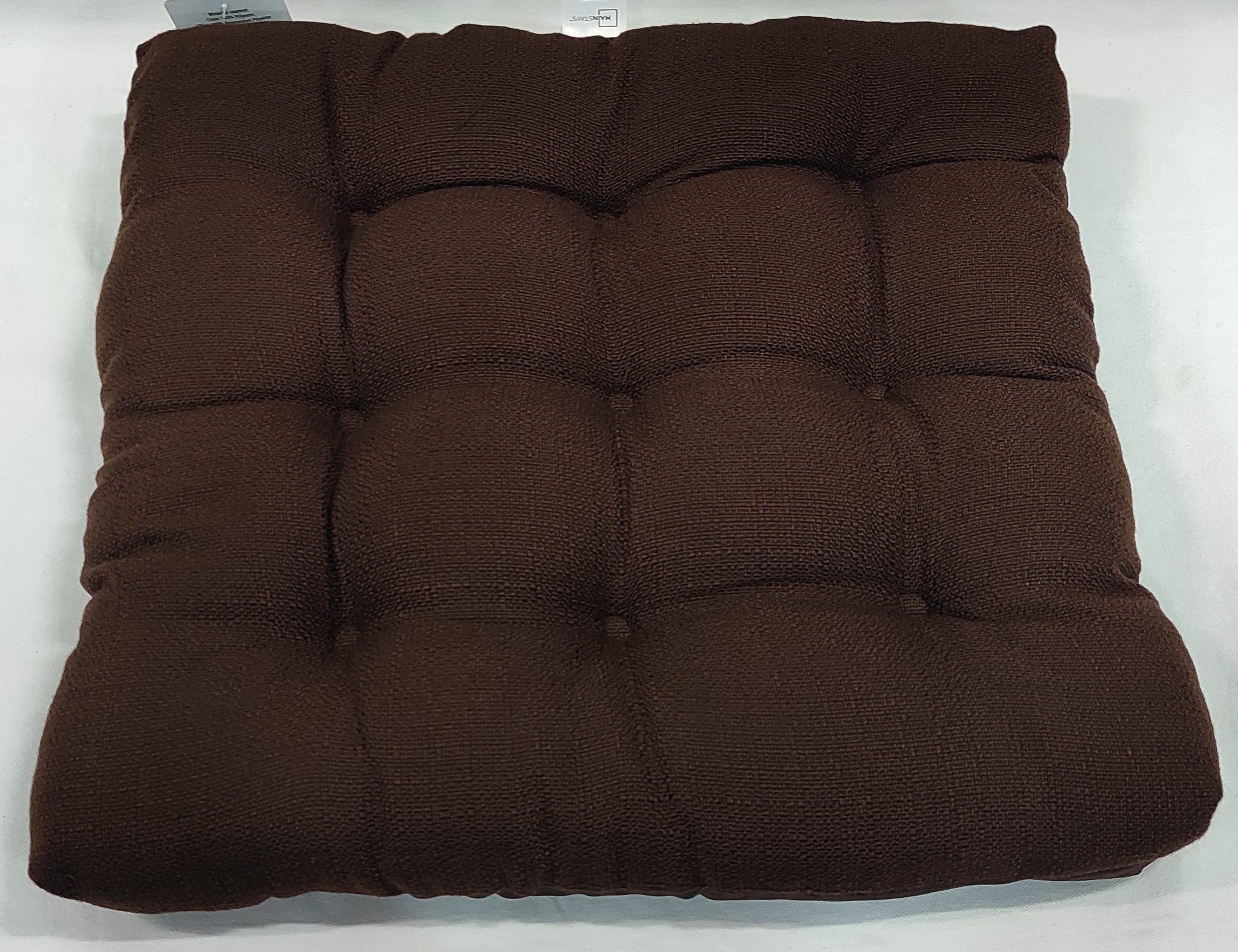 Mainstays Textured Chair Cushion, Brown, 1-Piece