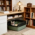thumbnail image 6 of Semi-Enclosed Cat Litter Box with Top Entry, Odor Control and Deep Sides, Two-Layer Detachable Design for Easy Cleaning, Large Capacity for Multiple Pets, 6 of 6