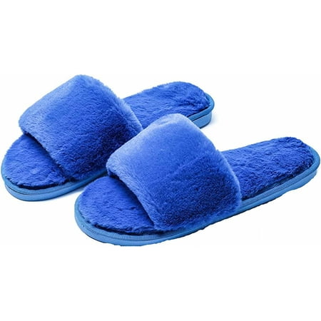 

PIKADINGNIS Women s slippers Simple slip-on slippers Leopard slippers Plush slippers Open-toe home sandals Summer slippers