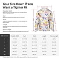 thumbnail image 5 of Lsque Floral Puppy UPF 50+ Lightweight Sun Protection Men's Women's Long Sleeve Shirt, Hoodie Performance -Small, 5 of 9