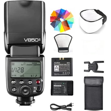 Godox V850II V850 Flash for Canon Nikon Pentax Fuji Olympus Panasonic GN60 2.4G 1/8000s HSS 650 Full-Power Flashes 2000mAh Li-ion Battery 1.5s Recycle Time Camera Speedlight Speedlite (NO TTL)