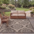 thumbnail image 3 of Safavieh Courtyard Tayler Geometric Indoor/Outdoor Area Rug, Black/Gray, 8' x 11', 3 of 11