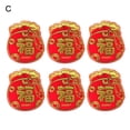thumbnail image 2 of AMERTEER Lucky Money Wallets 6 Pcs/Set Create Atmosphere Chinese Character Chic Fade-less Red Envelope, 2 of 5