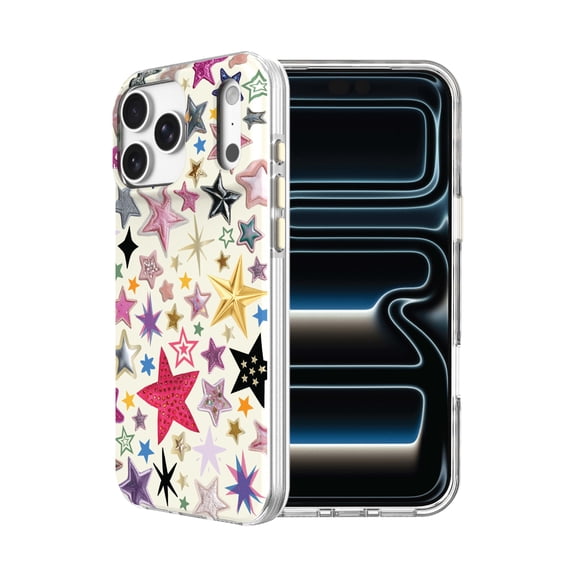 onn Phone Case for iPhone 18 Pro / 17 Pro, MagSafe Compatible - Multicolor Stars