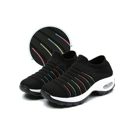 

UKAP Women s Breathable Sneakers Athletic Running Shoes Slip On Casual Outdoor